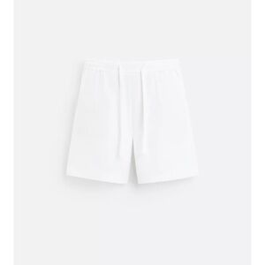 Zara White Casual Shorts